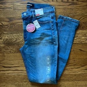 Express denim legging high rise jeans size 10R NWT